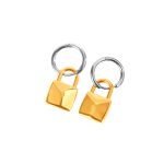 Earrings Of Padlock - Gold - Gambar 5