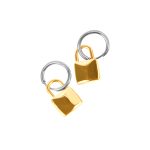 Earrings Of Padlock - Gold - Gambar 4