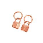 Earrings Of Padlock - Rosegold - Gambar 5