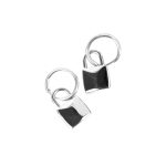Earrings Of Padlock - Silver - Gambar 4